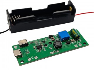 Тримач 1S Li-Ion акумулятора 18650 + контролер BMS + DC-DC перетворювач на 5-25V M374